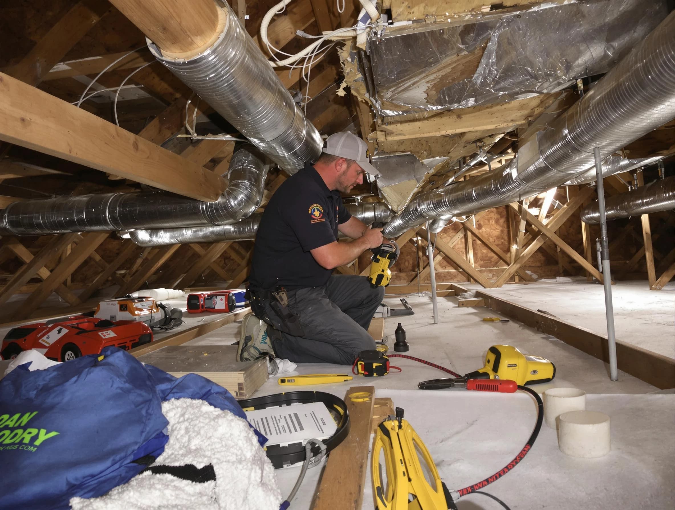 Professional air duct repair by Chamberlayne Air Duct Cleaning in Chamberlayne