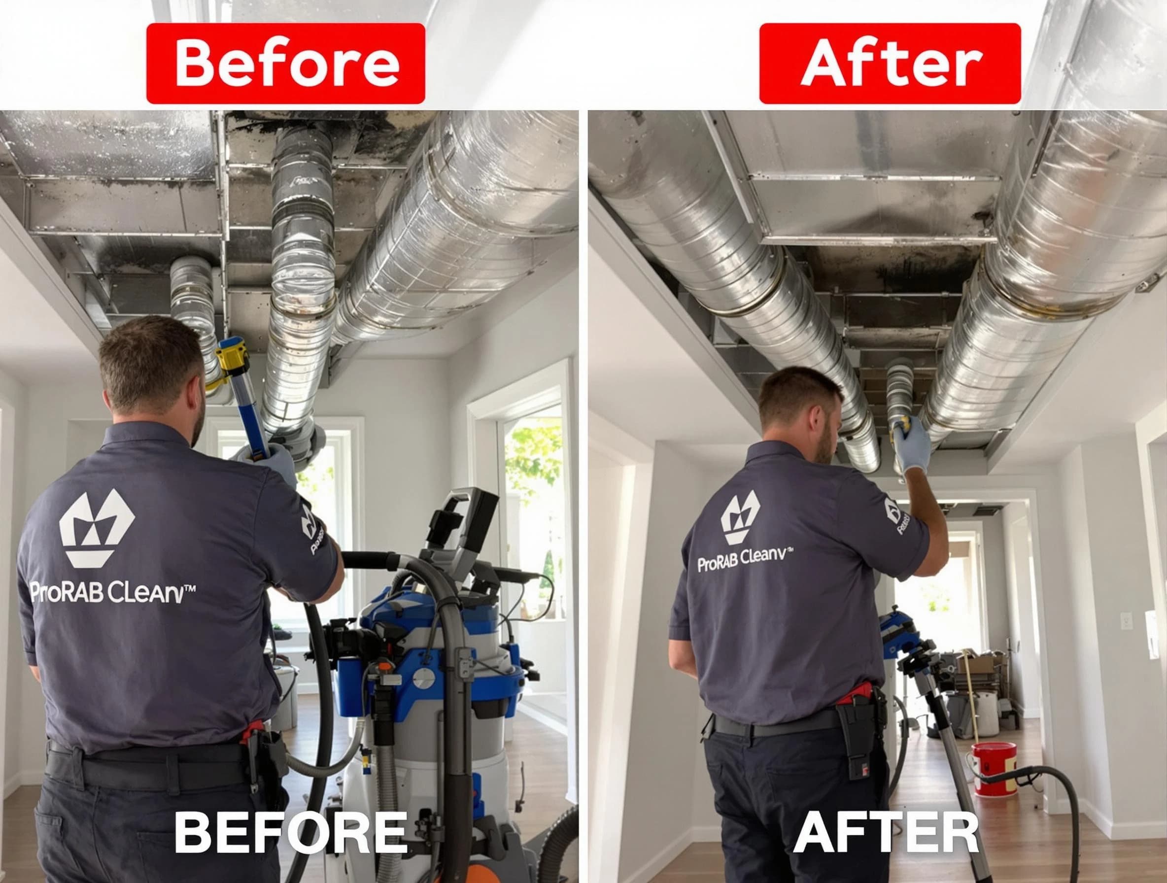 Chamberlayne Air Duct Cleaning expert performing thorough residential duct cleaning in a Chamberlayne home