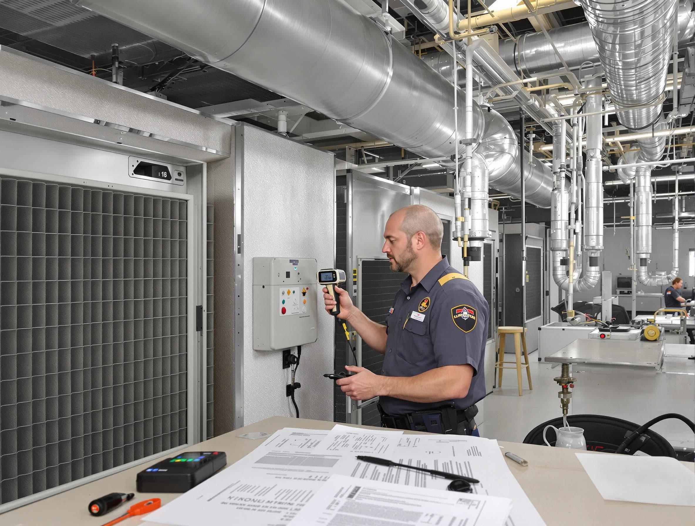 Professional filter system inspection by Chamberlayne Air Duct Cleaning in Chamberlayne