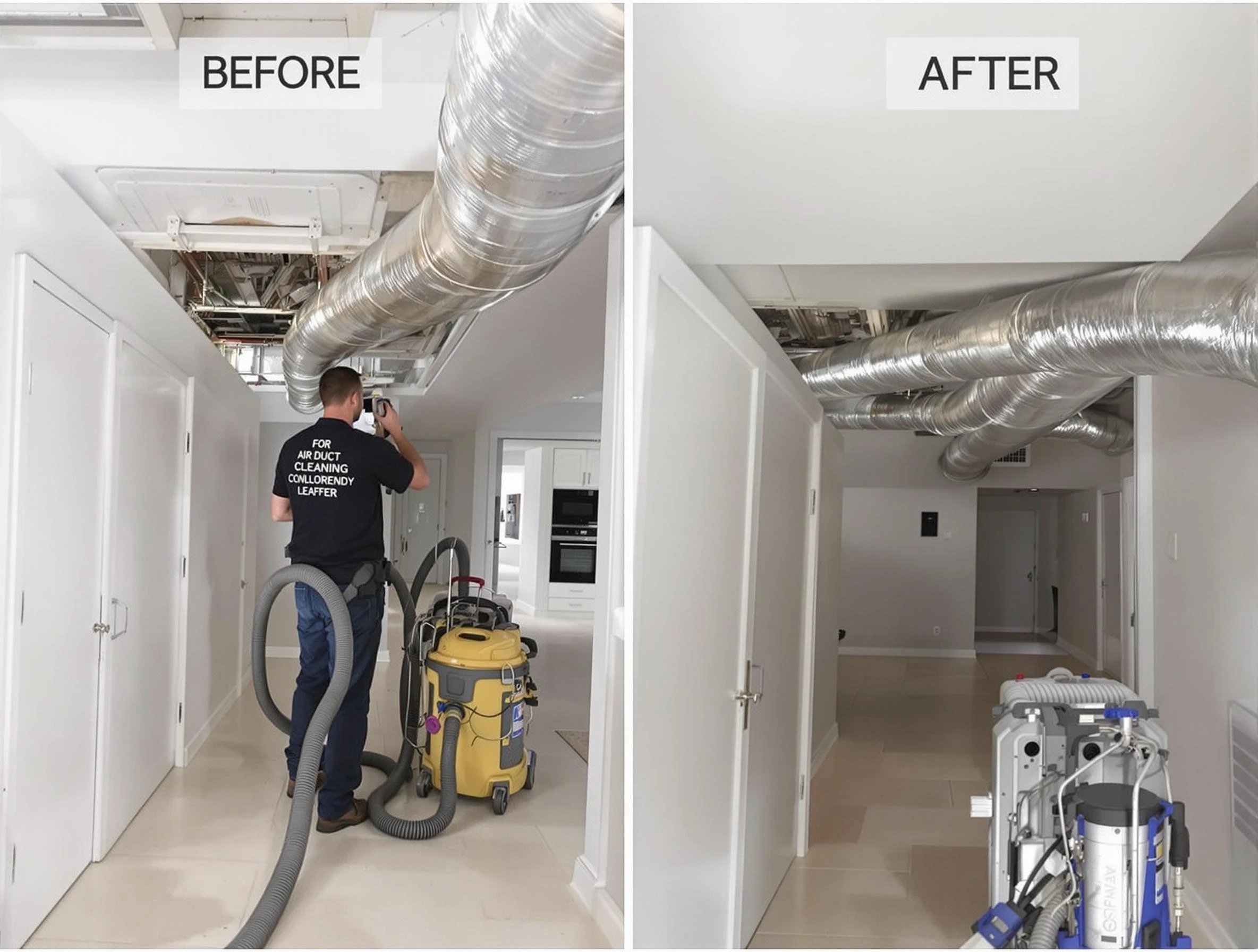Chamberlayne Air Duct Cleaning professional performing thorough air duct cleaning in Chamberlayne